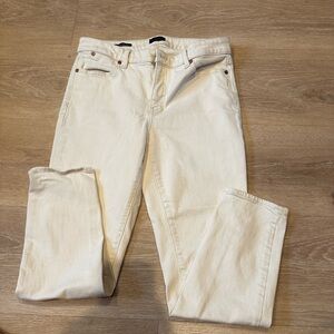 Talbots size 8 slim ankle jeans- OYSTER WASH